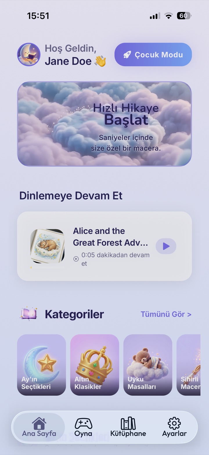 Talemoon — app screen